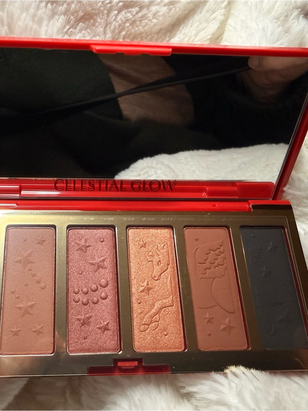 Warm Red Eyeshadow Palette - 5-Color Set